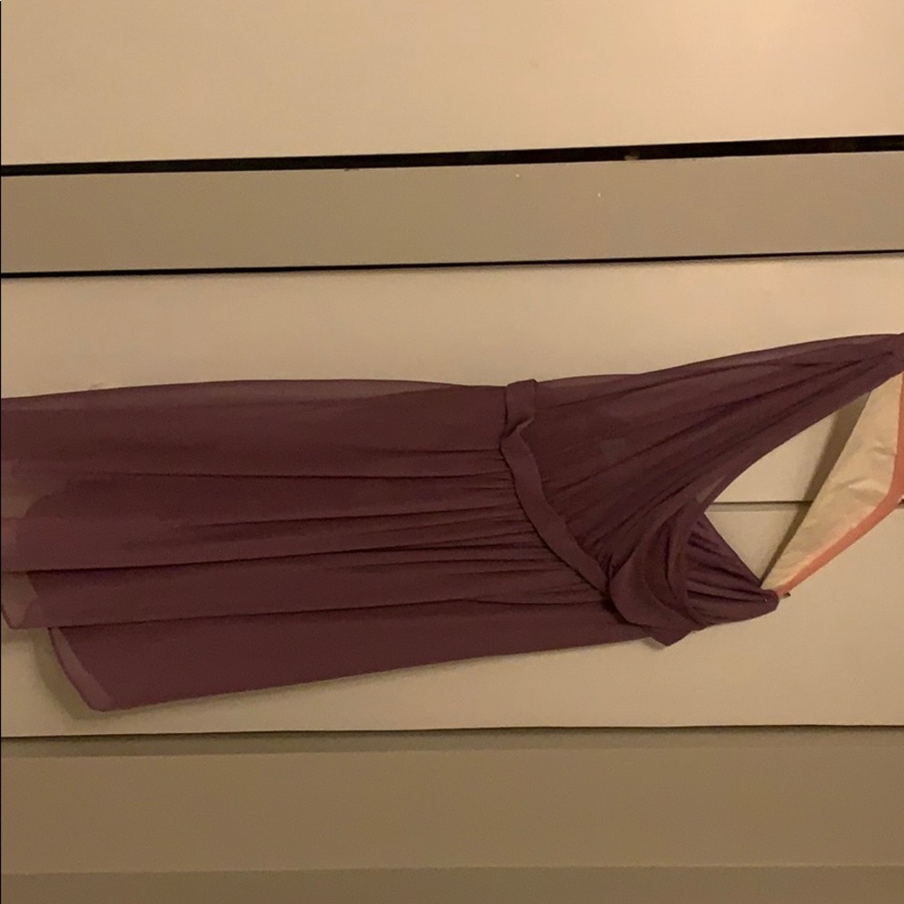 Lilac One Shoulder Bridesmaid Dress